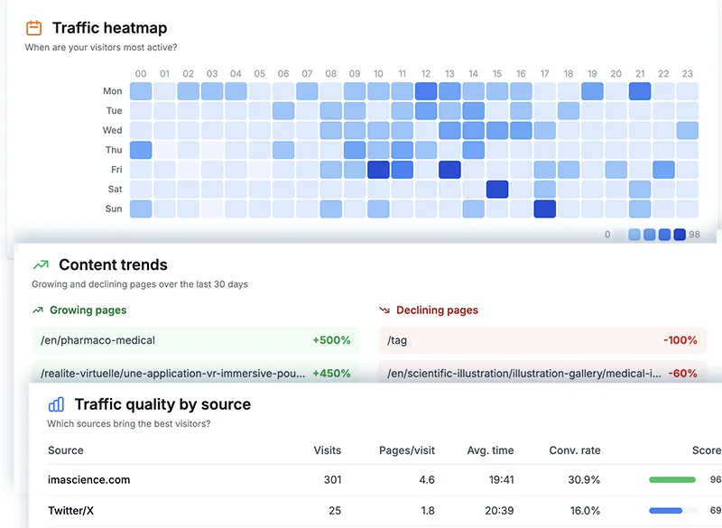 Webful Insights - Temporal heatmap and advanced traffic analysis